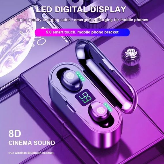 Bluetooth 5.0 Headset TWS Wireless Earphones Mini Earbuds IPX6 Stereo Headphones