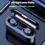 Earphone_F9_TWS03 Bluetooth 5.0 Headset TWS Wireless Earphones Mini Earbuds IPX6 Stereo Headphones