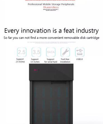 Box USB 3.0 SATA External Hard Drive Case 2.5 and 3.5 Inch Enclosure Caddy HDD SSD