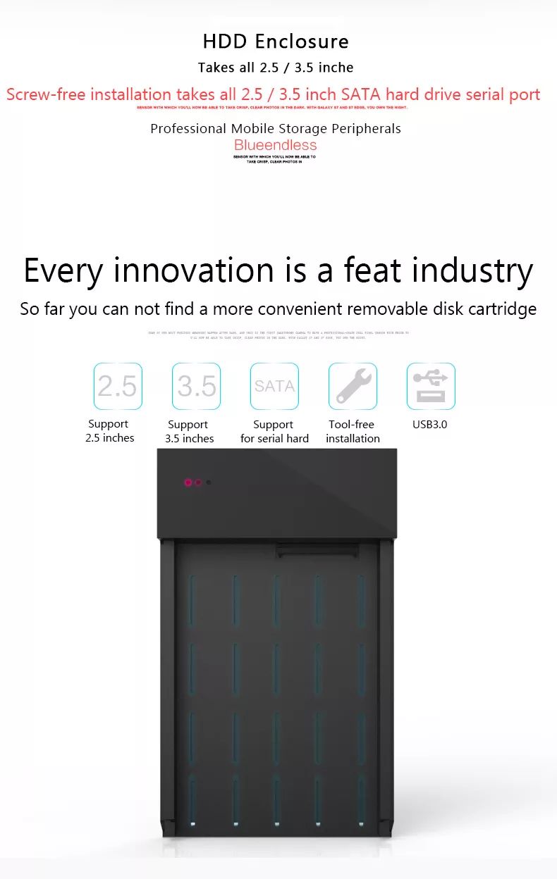 Box USB 3.0 SATA External Hard Drive Case 2.5 & 3.5 Inch HDD and SSD Box USB 3.0 SATA External Hard Drive Case 2.5 and 3.5 Inch Enclosure Caddy HDD SSD