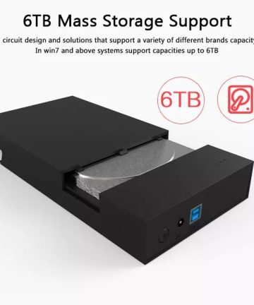 Box USB 3.0 SATA External Hard Drive Case 2.5 and 3.5 Inch Enclosure Caddy HDD SSD