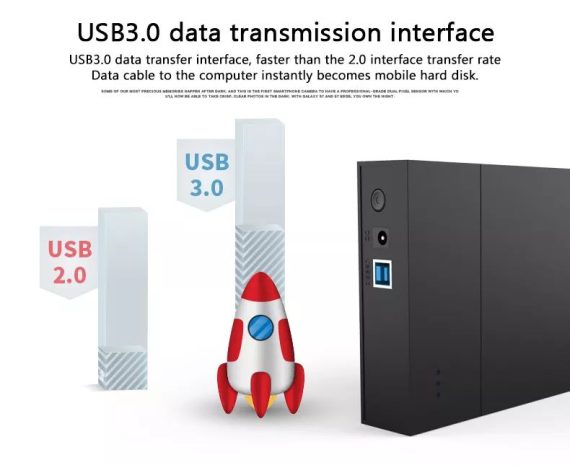 Box USB 3.0 SATA External Hard Drive Case 2.5 and 3.5 Inch Enclosure Caddy HDD SSD