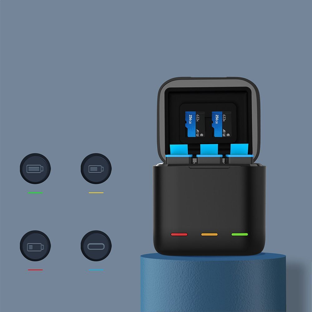 Triple Battery Charger for GoPro-4