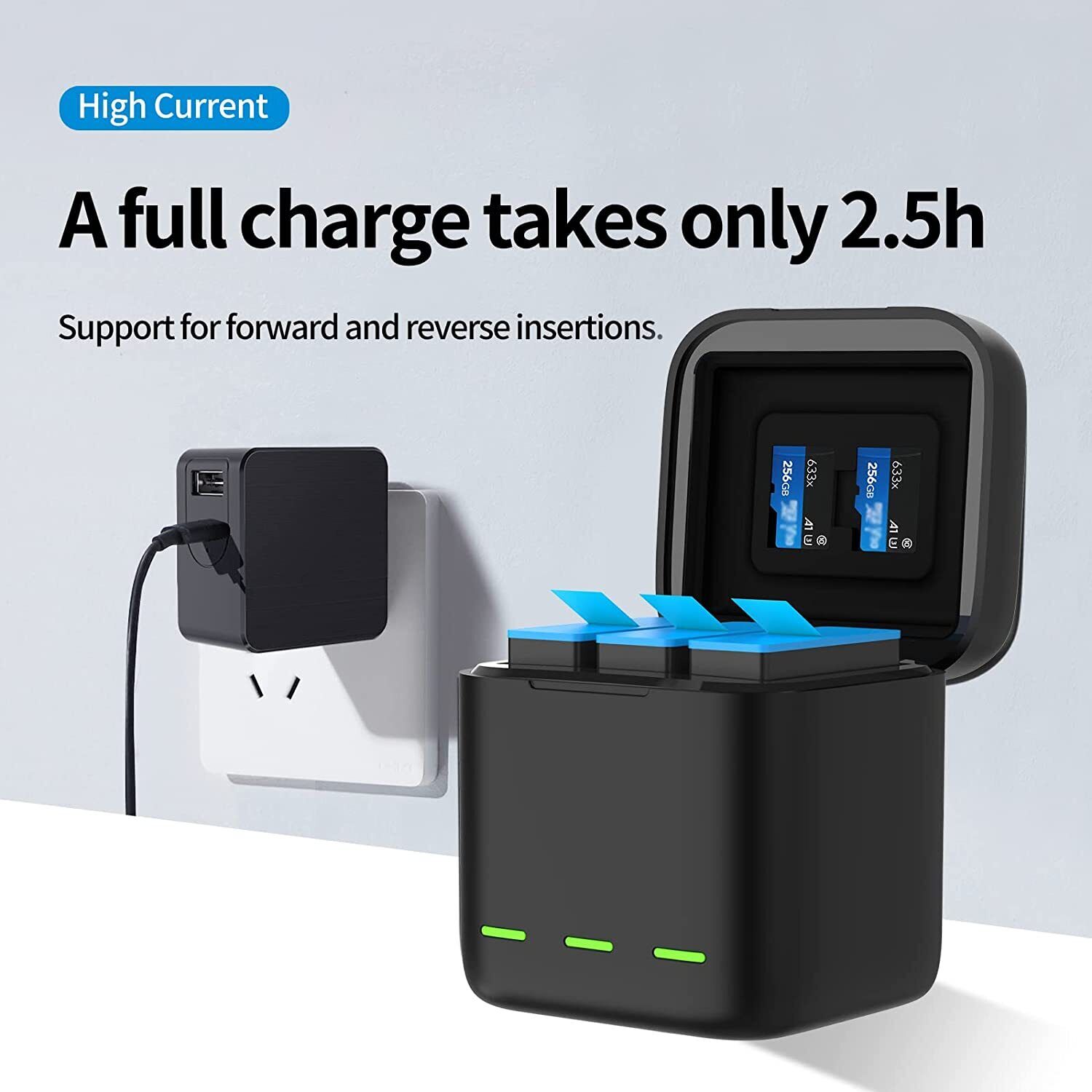 Triple Battery Charger for GoPro