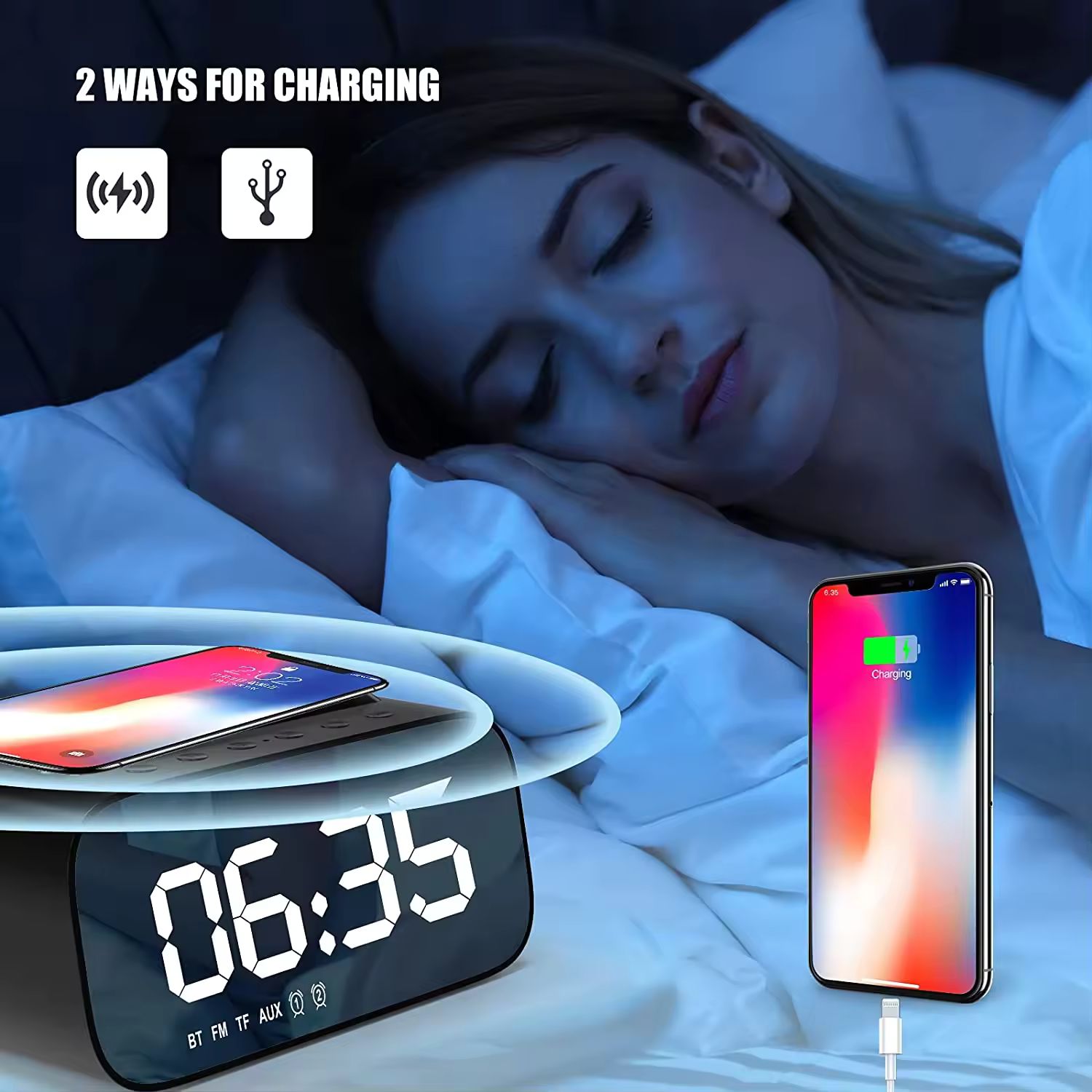 Alarm Clock Charging Bt Speaker Alarm Clock Charging Bt Speaker