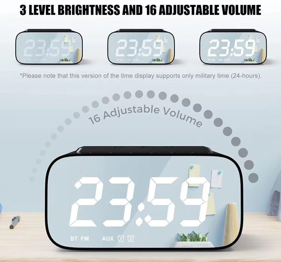 Alarm Clock Charging Bt Speaker