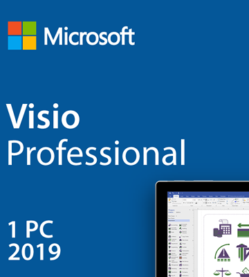 Microsoft Visio Pro 2019 1-PC Product Key in Box