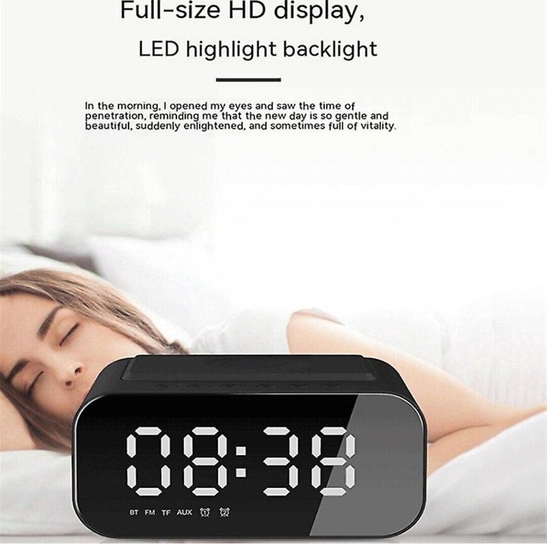 Alarm Clock Charging Bt Speaker