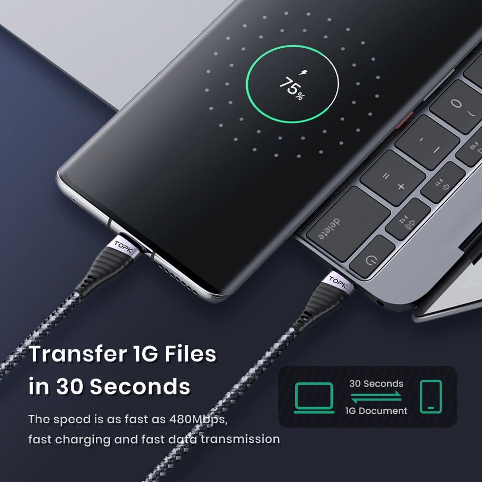 TOPK 60W Cable Fast Charging-04 TOPK 60W Cable Fast Charging