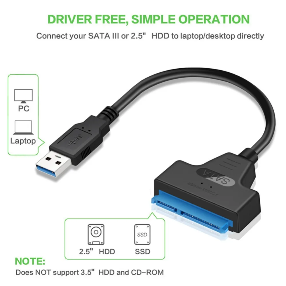 Adapter Cable 2 in 1 SATA to USB 3.0-Type-C-02