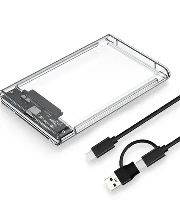 Transparent SSD HDD Enclosure