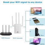Repeater Wireless WiFi 2.4Ghz 300Mbps and 5Ghz up to 866Mbps