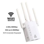 WiFi Extender Repeater 2.4Ghz 300Mbps and 5Ghz up to 866Mbps Amplifier Extender-400