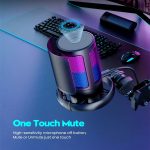 Microphone Studio Kit Podcast Recording Cardioid Condenser RGB